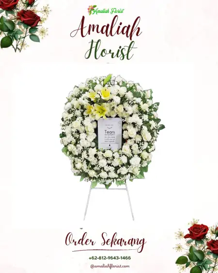 Krans Bunga Duka Kemasan